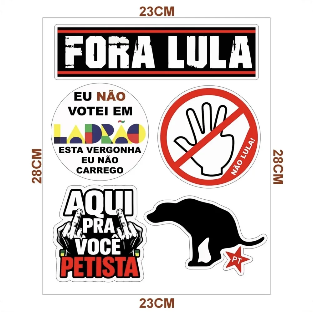 Kit de Adesivos Anti PT